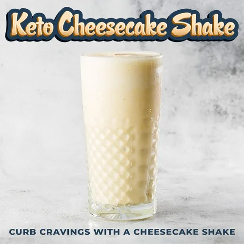 Miniatura 7 de Cheesecake Keto - Batido de reemplazo de comida [2 libras] – Mezcla de polvo de proteína baja en carbohidratos, alta en grasa con MCT, péptidos