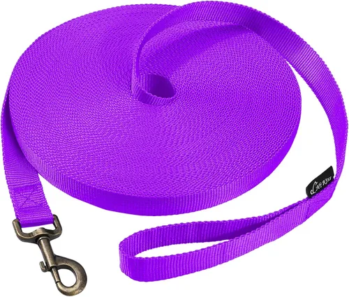 Miniatura 33 de Hi Kiss Correa de Entrenamiento de Obediencia y Agilidad para Perros/Cachorros - 15 pies 20 pies 30 pies 50 pies 100 pies - Ideal para Jugar
