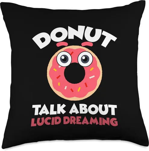 Miniatura 4 de Donut Talk About Lucid Dreaming Dreamer Dreams Throw Pillow