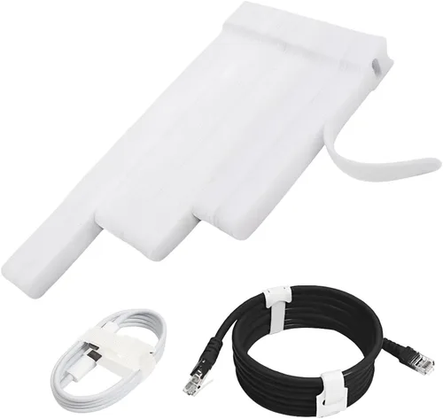 Miniatura 17 de 70 bridas de cables reutilizables color rosa, para organizar cables, reutilizables, para electrónica, de gancho y bucle para computadora, de 4, 6, 8