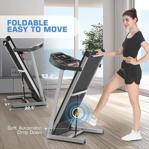 Miniatura 7 de Cintas de correr inclinadas para el hogar con pantalla de TV y WiFi, caminadora Walking Pad inteligente de 3.5 HP con inclinación, máquina de correr