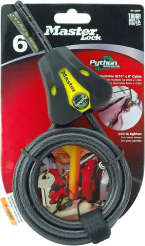 Miniatura 7 de Master Lock 8419DPF Candado de cable de pitón con llave, 1 paquete