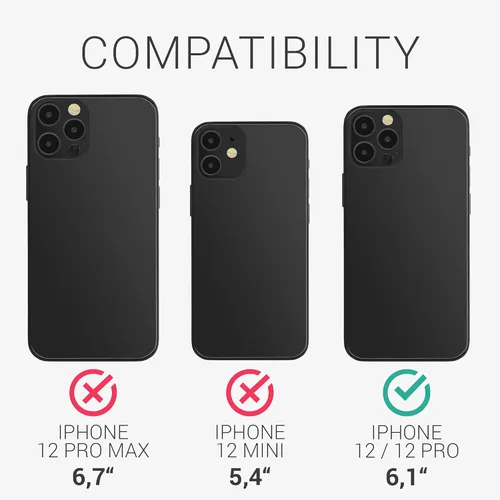 Miniatura 6 de kwmobile Funda compatible con Apple iPhone 12 / iPhone 12 Pro - Funda protectora delgada de silicona TPU - Rosa neón