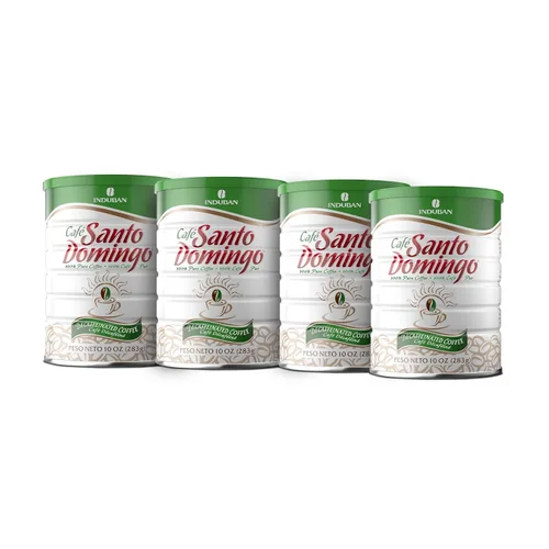 Miniatura 10 de Café Santo Domingo Descafeinado, lata de 10 onzas, café molido, tostado medio, producto de la República Dominicana (paquete de 2)