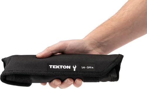 Miniatura 4 de TEKTON Juego de llaves combinadas con funda, 11 piezas (1/4-3/4 pulg.) WCB94101