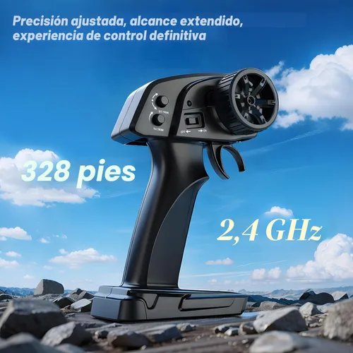 Miniatura 7 de DEERC 9309E - Coches RC todoterreno rápidos para adultos 40KPH, camioneta monstruo de control remoto todoterreno eléctrico 4WD, coche de alta