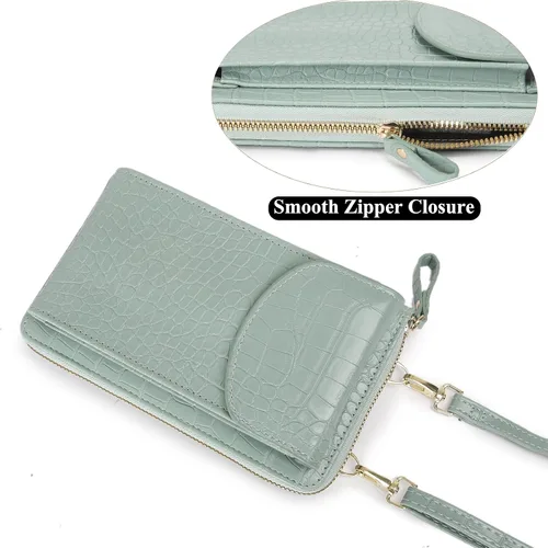 Miniatura 5 de DIVCIDLC Bolso cruzado pequeño para teléfono celular, cartera con ranuras para tarjetas