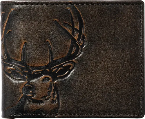 Miniatura 9 de House of Jack Co. Billetera plegable para hombre Billetera de hombre para deportistas al aire libre Cuero de grano completo bruñido a mano