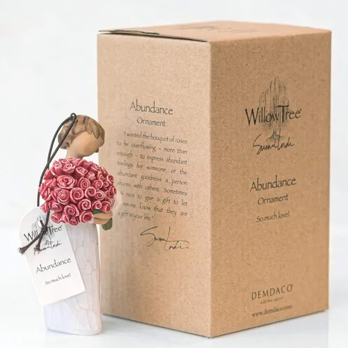 Miniatura 5 de Willow Tree Abundancia Ornamento, Figura Esculpida Pintada a Mano
