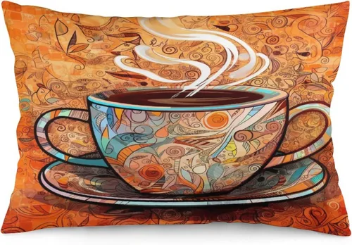Miniatura 28 de Funda de almohada con sombrero de bruja con diseño de gato de 20 x 30 pulgadas, diseño de impresión de doble cara con cremallera invisible, Patrón 8