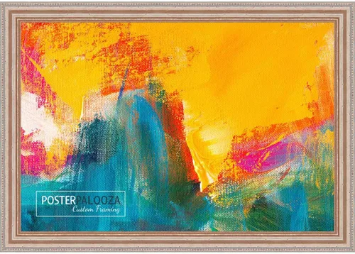 Miniatura 10 de Poster Palooza 3x3 Inch Traditional Antique Silver Complete Wood Square Picture Frame with UV Acrylic Plexiglass, Foam Board Backing & Hardware