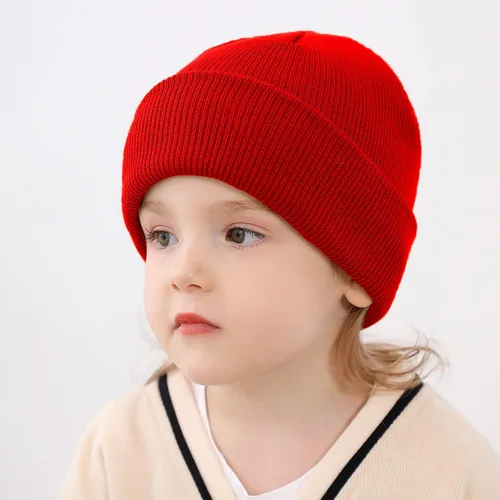 Miniatura 22 de UTTPLL Gorros de punto cálidos para bebé, gorro grueso y suave para niño y niña, gorro acanalado con puños para niños y niñas