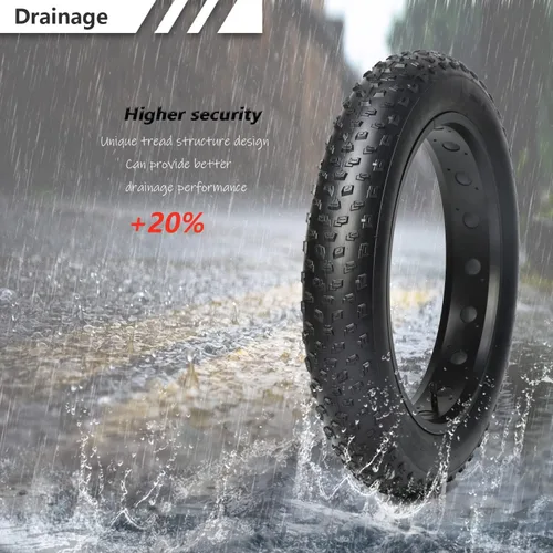 Miniatura 6 de 20x4.0/26x4.0 pulgadas Fat Bike Tire 60TPI para Bicicleta Eléctrica Fat Bicicleta Neumático 4.0 pulgadas Mountain Bike Tire