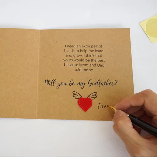 Miniatura 5 de ¿Quieres ser mi padrino? Tarjeta de propuesta, Regalo de propuesta de padrino, Regalos de padrino del ahijado, Tarjeta de solicitud de padrino
