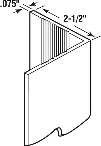 Miniatura 2 de Prime-Line MP10069 - Protector de esquina de vinilo, blanco, 2-3/8 x 48 pulgadas, protectores de esquina de vinilo duraderos, fácil de instalar
