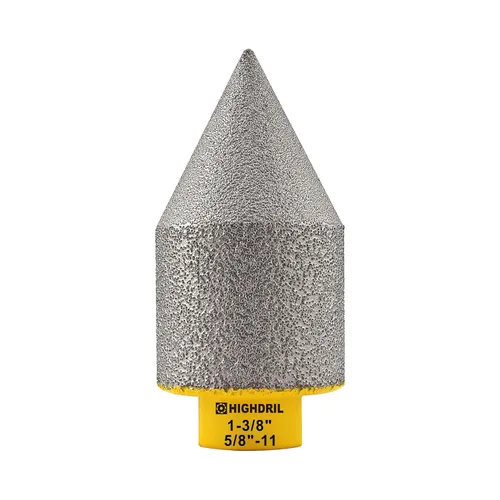 Miniatura 10 de Broca de fresado de biselado de diamante, broca avellanadora de diamante HIGHDRIL con rosca de 5/8-11 para ampliación de agujeros de 1 pulgada