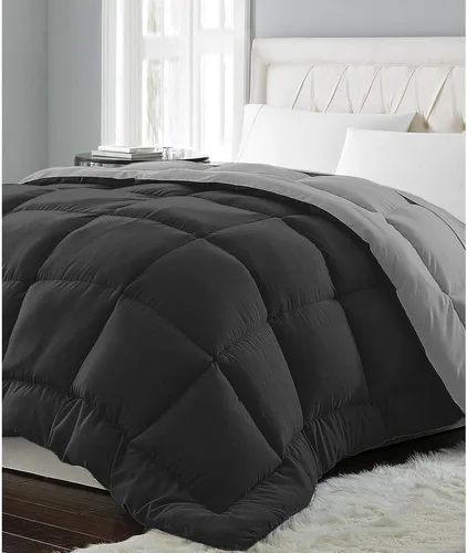 Miniatura 12 de Blue Ridge Home Fashions - Edredón sintético de microfibra para todas las estaciones, relleno de poliéster hipoalergénico, gemelo Chocolate/Khahi