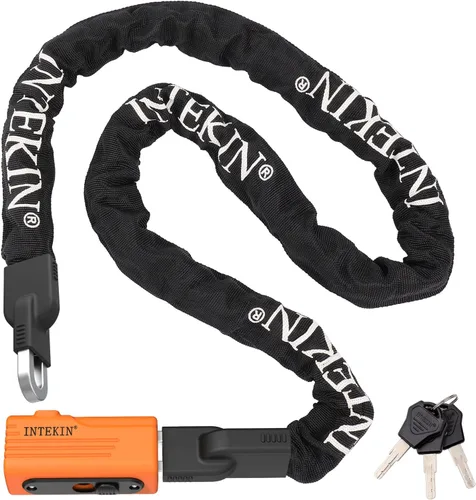 Miniatura 11 de Cerradura de Cadena de Bicicleta de 3 pies/4 pies/5 pies de Alta Resistencia, Cerradura de Cadena de Bicicleta Antirrobo de 8 mm/10 mm de Grosor
