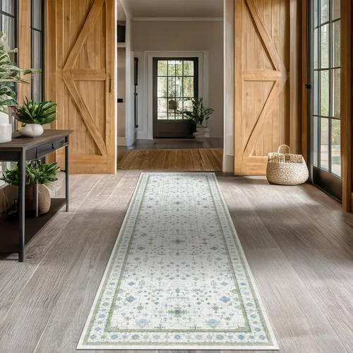 Miniatura 94 de Alfombra Boho Negra para Sala de Estar - Alfombra de Área Lavable de 10x14 Pies, Alfombras de Comedor para Debajo de la Mesa, Alfombra Suave de Pelo