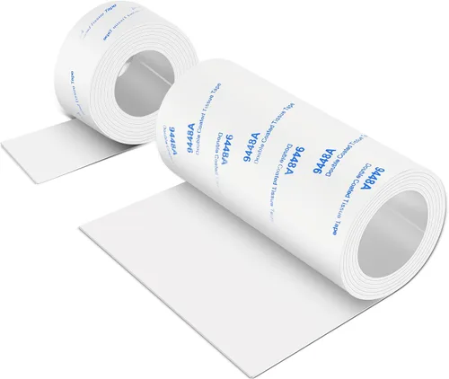 Miniatura 21 de Almohadillas de fieltro para muebles, 1 rollo de fieltro de 5 x 40 pulgadas, color beige