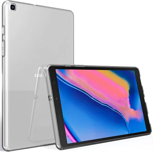Miniatura 20 de Puxicu Funda transparente para Galaxy Tab A7 Lite 2021, diseño delgado, flexible y suave, funda protectora de TPU para tableta Samsung Galaxy Tab A7