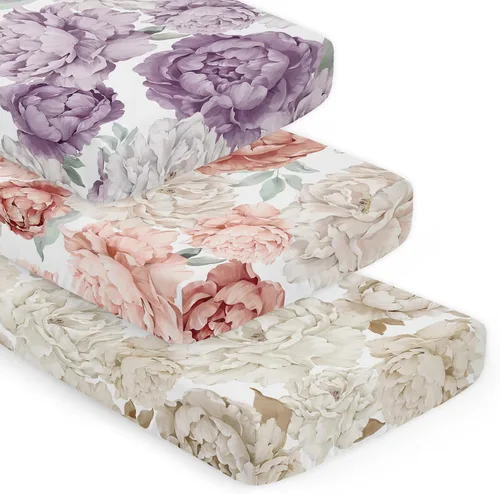 Miniatura 15 de Sweet Jojo Designs Sábanas ajustables para cuna de bebé (rosa sólido) para niñas, guardería infantil, habitación de niños pequeños - Tamaño estándar