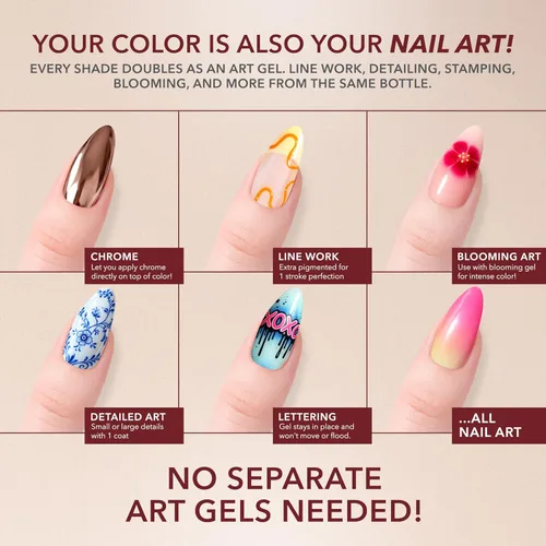 Miniatura 5 de KIARA SKY Pro - Esmalte de uñas de gel sin hema, Brick By Brick, 0.5 onzas líquidas