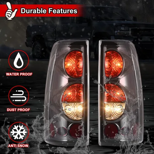 Miniatura 3 de Nixon Offroad Luces traseras para Chevy Silverado 1500 2500 3500 1999-2006 / GMC Sierra 1500 2500 3500 1999-2002 Luces traseras LED de repuesto