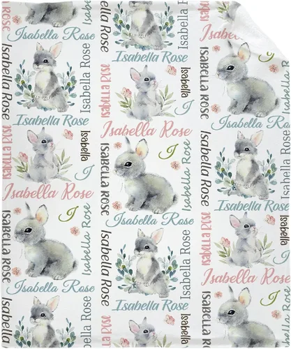 Miniatura 16 de Manta personalizada con nombre de bebé con diseño de mariposa, franela suave, mullida y cálida, manta ligera para sofá, cama, oficina, campamento