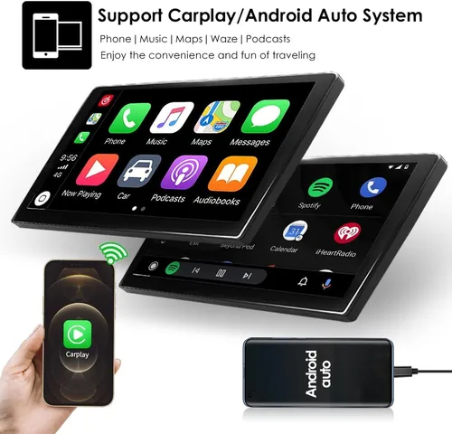 Miniatura 5 de 9.7 pulgadas HD pantalla táctil Android 14 estéreo de radio de coche actualización para Ford Fiesta 2009-2020 Carplay inalámbrico Android Auto