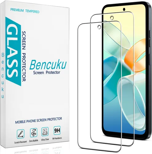 Miniatura 12 de Paquete de 2 protectores de pantalla de vidrio templado diseñados para Motorola Moto G Power 5G (2023), antiarañazos, sin burbujas