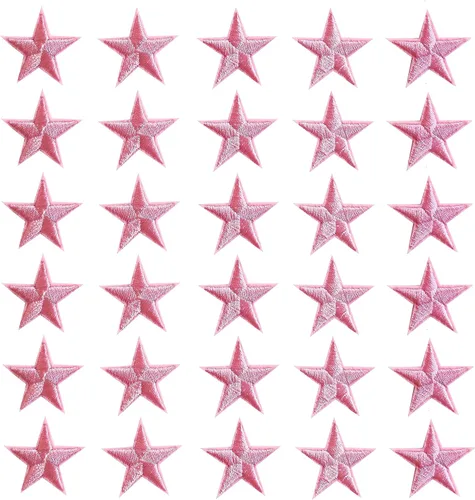 Miniatura 9 de 5 parches para planchar con estrellas negras, parches bordados para ropa, chaquetas, sombreros, mochilas, jeans (3.2 pulgadas)