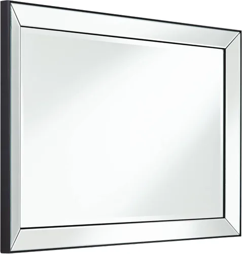 Miniatura 7 de Uttermost Verne - Espejo de pared rectangular con borde negro mate de 24 x 38 pulgadas