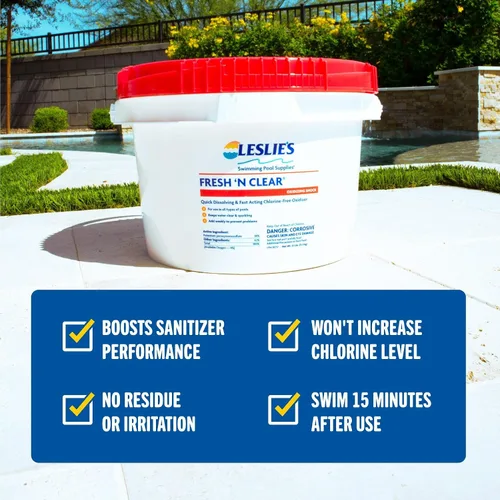 Miniatura 3 de Leslie's Fresh 'N Clear - Choque oxidante sin cloro para piscinas y spas, elimina rápidamente los productos orgánicos no vivos, proporciona agua