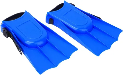 Miniatura 7 de Keenso Aletas de natación para niños, 1 par de aletas cortas de buceo para niños, aletas de entrenamiento de natación de PVC, aletas ligeras de buceo
