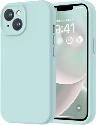 Miniatura 180 de LOVE 3000 Compatible con Funda para iPhone 15, [Cámara de Cobertura Completa de Silicona Suave] [Protección contra Caídas de 8 pies], Forro de Negro