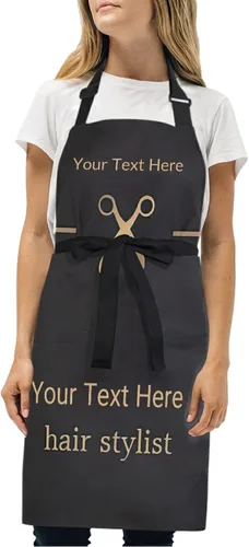 Miniatura 3 de Delantal unisex personalizado para peluqueros – bata ajustable para estilista – Regalos personalizados