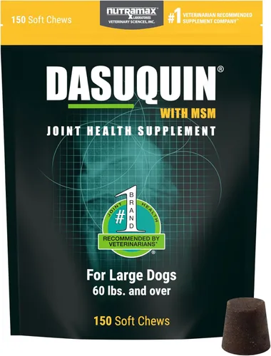 Nutramax Dasuquin para perros grandes, suplemento para la salud de las articulaciones, contiene glucosamina para perros, además de condroitina, ASU,