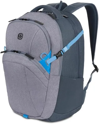 Miniatura 21 de SwissGear Mochila para laptop, Azul marino jaspeado