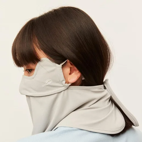 Miniatura 6 de Funda de bufanda facial para cuello protección solar pasamontañas de tela con cintas para las orejas