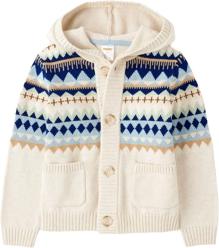 Miniatura 9 de Gymboree - Cárdigan de manga larga con botones frontales para bebés y niñas pequeñas Blanco