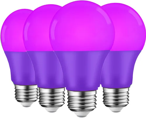 Miniatura 11 de Bombilla LED azul, 9 W (equivalente a 60 W), A19 E26 de base mediana, bombilla LED azul decorativa para porche exterior, Navidad, decoración