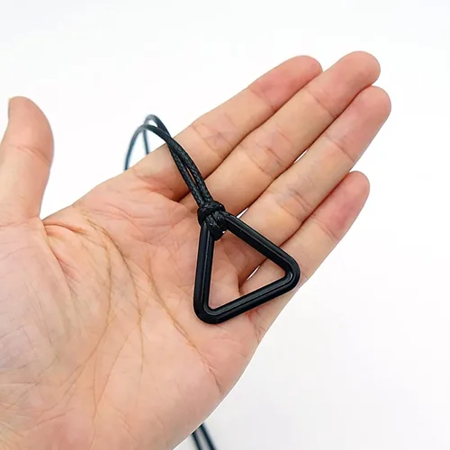 Miniatura 3 de VZQI Chainsaw Man Cosplay Denji Collar Metal Negro Colgante Cuerda Elástica