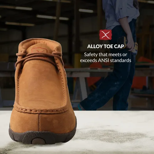 Miniatura 4 de Twisted X - Mocasines de conducción para mujer, puntera de acero