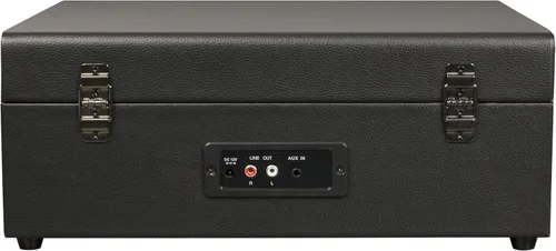 Miniatura 8 de Crosley CR8017B-BK Voyager - Tocadiscos portátil clásico de vinilo con Bluetooth de entrada/salida y altavoces integrados, Negro