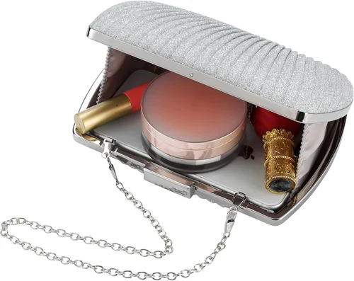 Miniatura 6 de Bolso de mano dorado, bolsos de mano dorados para mujer, para noche, boda, cóctel, fiesta, bolsa de noche, bolso cruzado de hombro