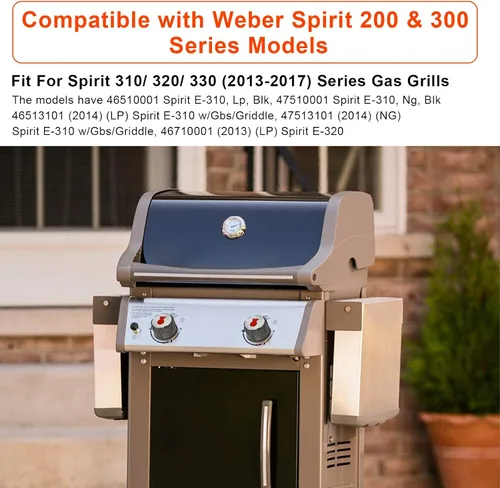 Miniatura 3 de PalpitateC Pomos para quemador de parrilla de gas 69893 compatibles con Weber Spirit serie 200 y 300 (con controles delanteros superiores) años 2013
