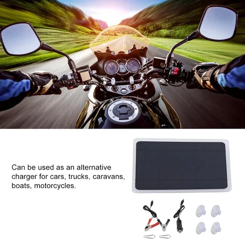 Miniatura 2 de 6W Solar Panel, Portable Solar Panel Charger, Waterproof Monocrystalline Module DIY Solar Panel Kit for Charging Car RV Boat Mobile Phone