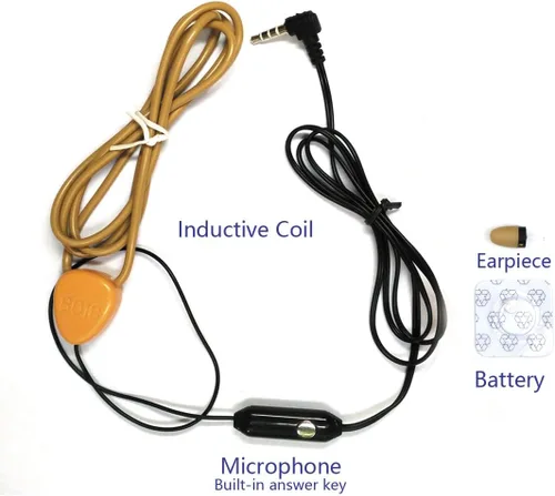 Miniatura 3 de Auricular espía mini oculto Auricular inalámbrico con micrófono Receptor de comunicación oculto Compatible con iPhone y Android Radio MP3