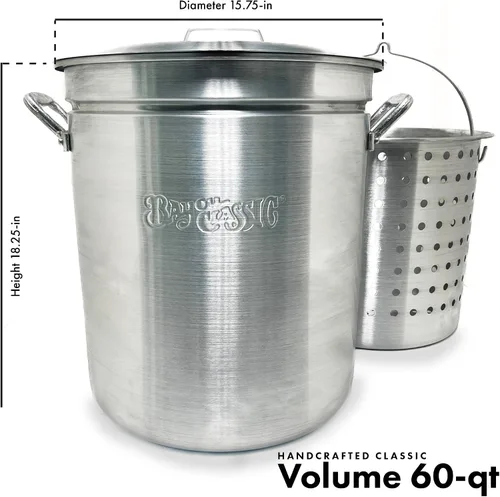 Miniatura 3 de Olla de aluminio con cesta vaporizadora, Plateado